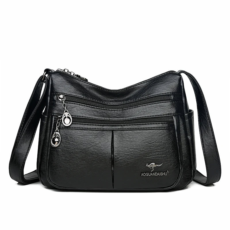 Luxury Purses and Handbags Women Bag High Quality Soft Leather Designer Multi-pocket Crossbody Shoulder Bag for Female 2022 Sac