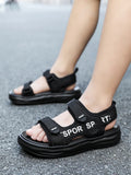 A Pair of Summer Simple New Sandals for Boys, Children's Comfortable Sports Breathable Wear-Resistant Non-Slip Beach Shoes, Men's Outdoor Casual Shoes