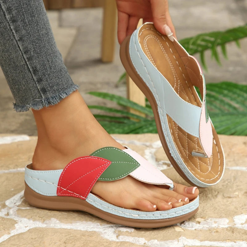 Summer Women Sandals Shoes Party Ladies Shoes Slides Sandals Ladies Wedge Sandals Woman Non-Slip Footwear Women Slippers Female