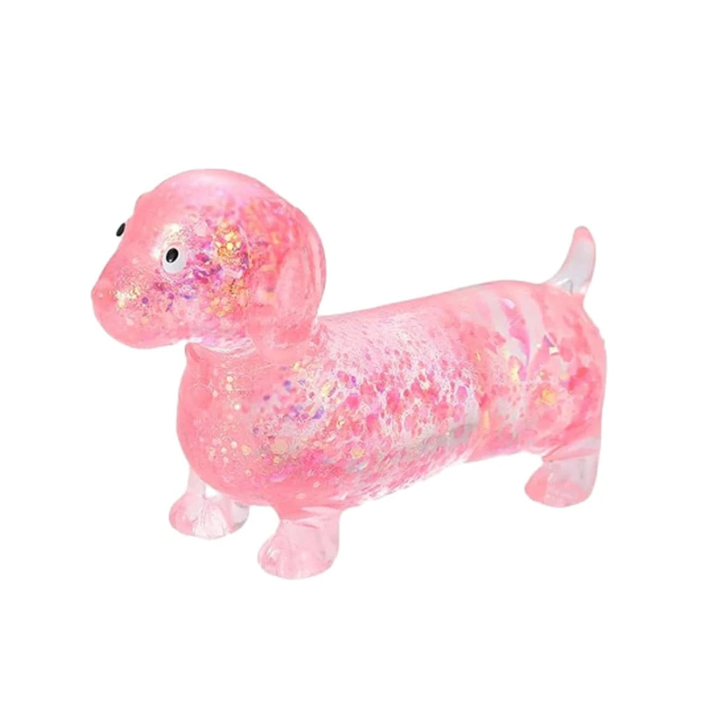 Squishy Sparkling Powder Sausage Dog Fidget Toys Soft Sensory Pinch Slow Rebound Maltose Stress Relief Toy Puppy Squeeze Squishy