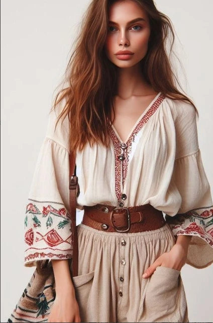 Bohemian Style Blouse