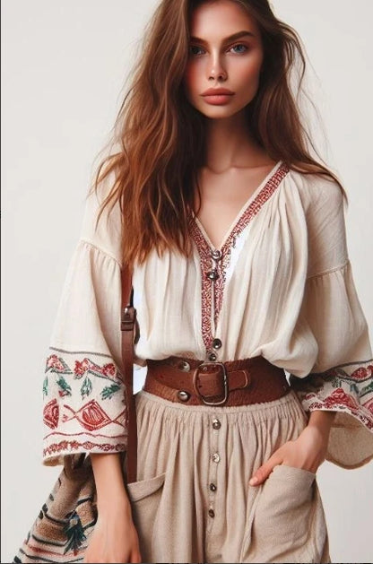 Bohemian Style Blouse