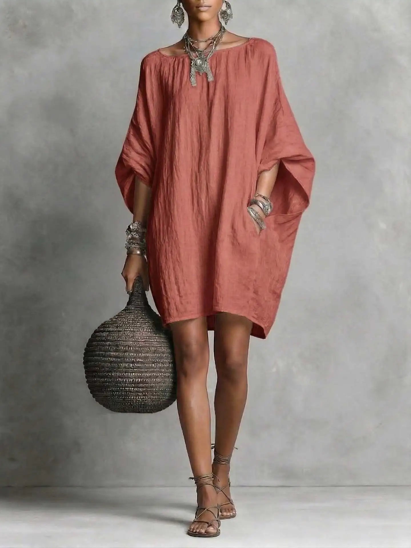 European and American cross-border women's clothing independent site 26 summer new women's solid color off-the-shoulder bat slee