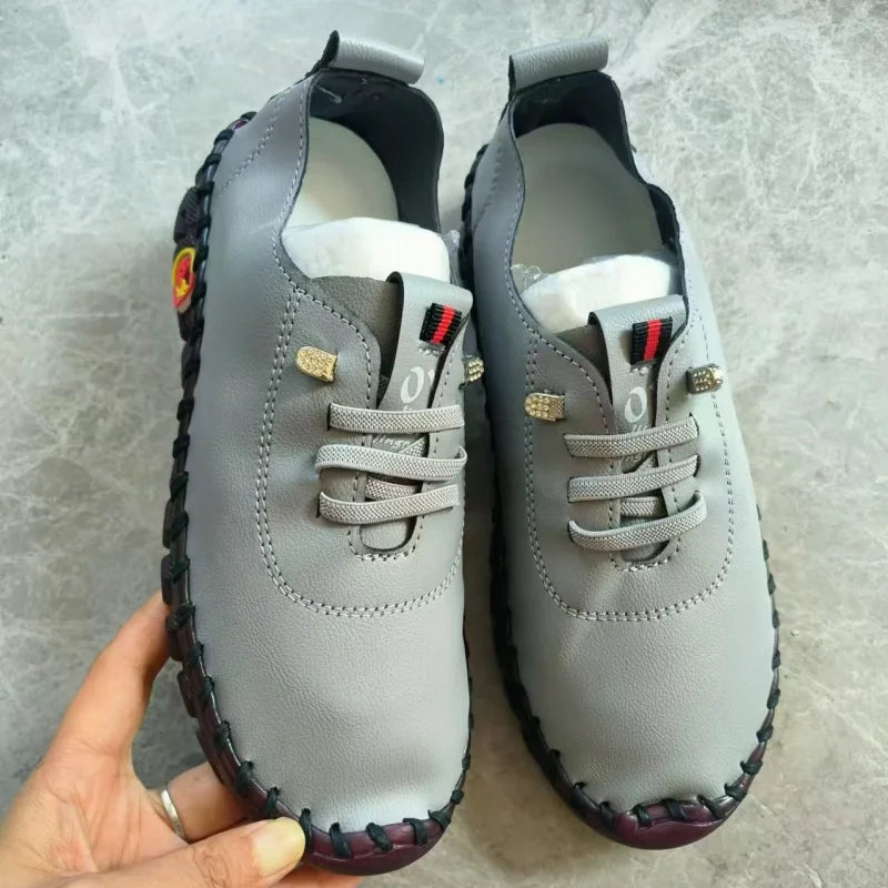 Women Sneakers 2026 New Designer Shoes Loafers Soft-soled Roman Breathable Outdoor Women Retro Big Size Single Shoes for Women