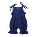 Summer Outfits Baby Girl Clothing Toddler Jumpsuit Fashion Cute Solid Sleeveless Cotton Linen Newborn Rompers Kids Clothes BC019