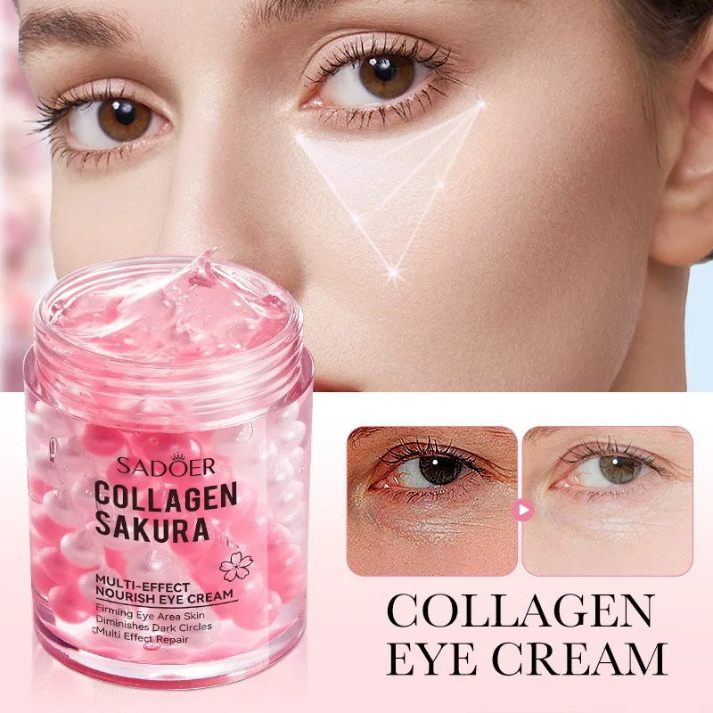 SADOER Sakura Collagen Eye Cream - In Stock Multi-Effect Nourishing Moisturizing Eye Care Wholesale Cross-Border Skincare