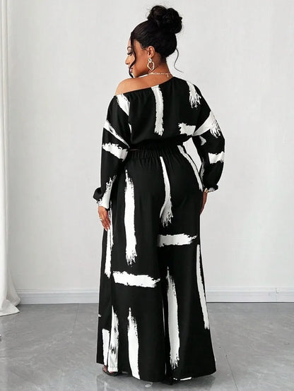 Elegant Women's Plus Size 2 Piece Set