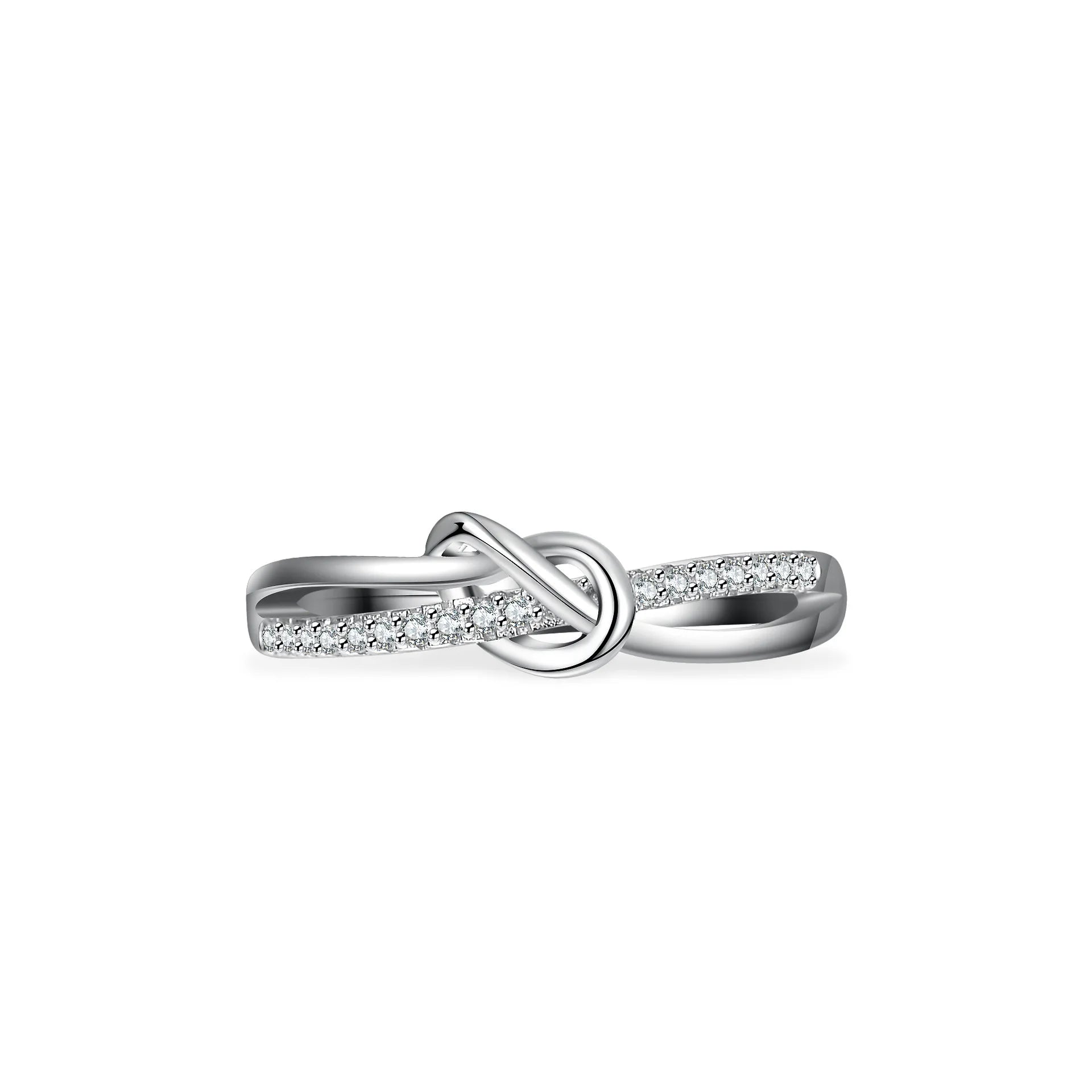 JoyceJelly Full Moissanite Ring 925 Sterling Silver 18K White Gold Plated Fine Jewelry For Women Bridal Bands Wedding Elegant
