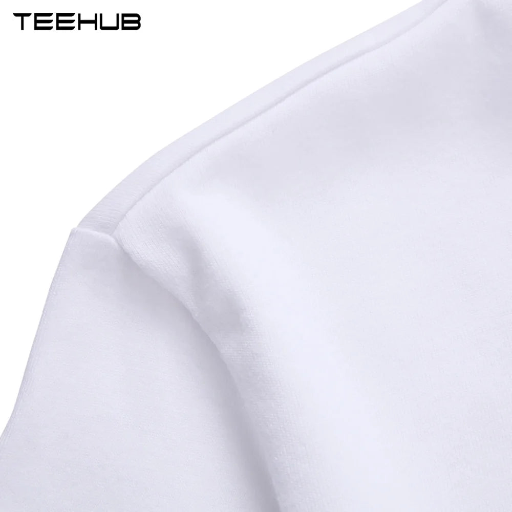 TEEHUB Casual Tees Hipster Beach Surf Men T-Shirts Boy Retro Car Print Short Sleeve T-Shirt Sport Tops