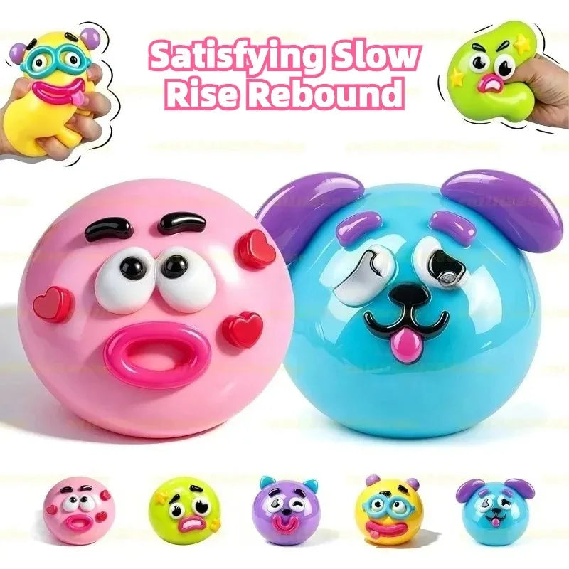 The new 2026 Smushers Squishy, Squishy exchanges dog face toys, slowly rises the foldable toys and relaxes the senses.