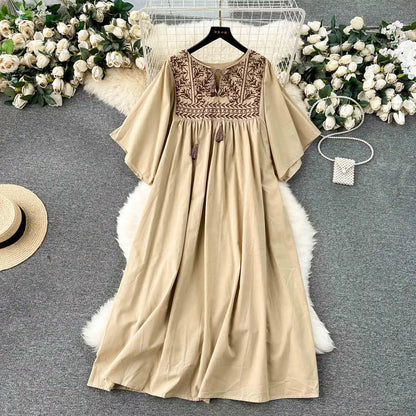 Bohemian Women's Embroidered Dress