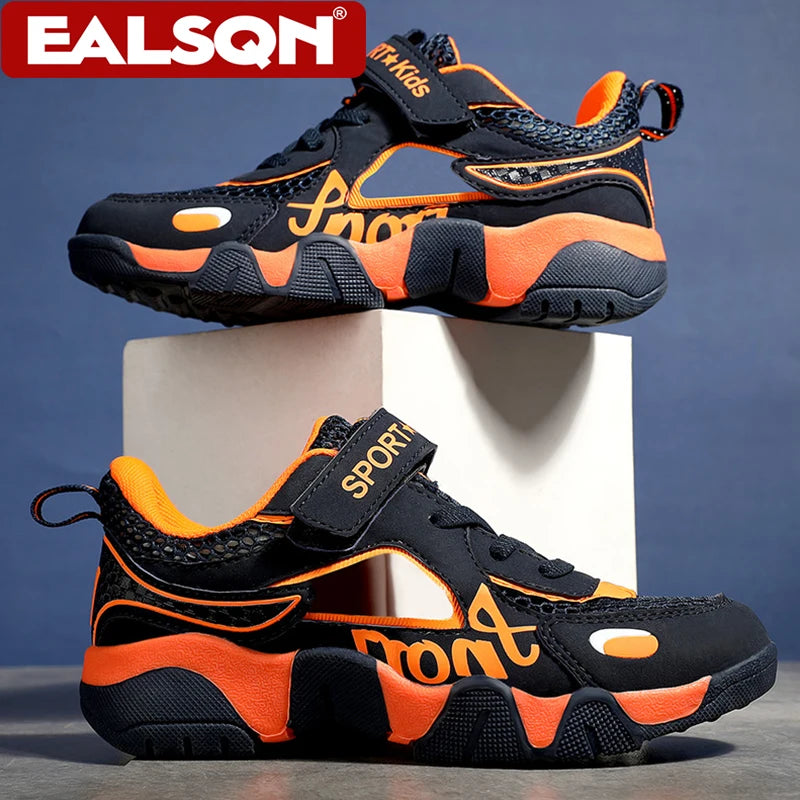 Summer Kids Boys Running Shoes Breathable White Outdoor Sneakers Non-Slip Anti-Collision Casual Walking Shoes for Children