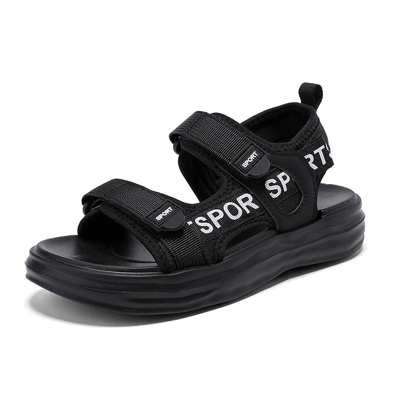 A Pair of Summer Simple New Sandals for Boys, Children's Comfortable Sports Breathable Wear-Resistant Non-Slip Beach Shoes, Men's Outdoor Casual Shoes