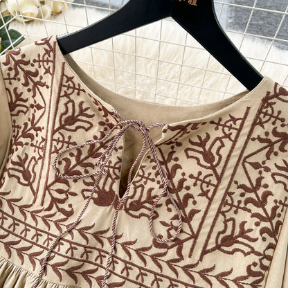 Bohemian Women's Embroidered Dress