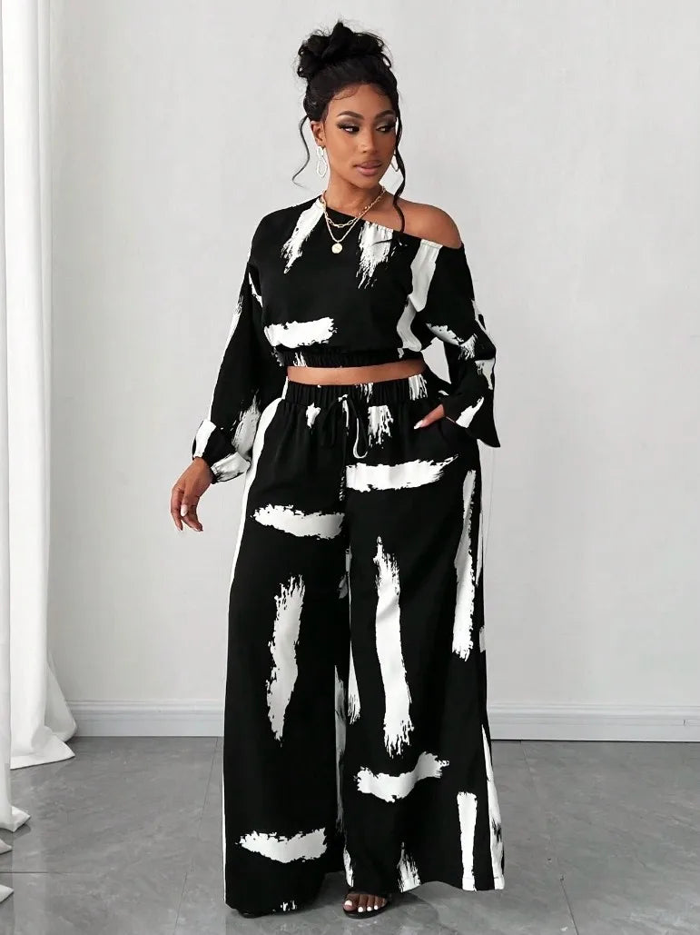 Elegant Women's Plus Size 2 Piece Set