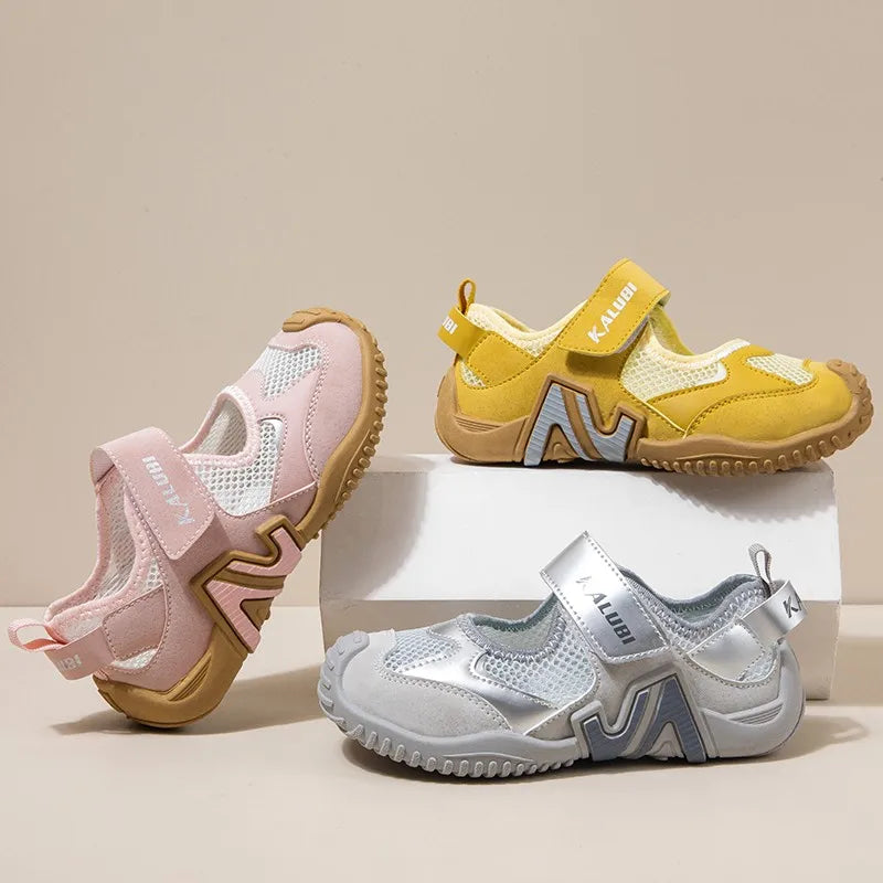 Summer 2026 Boys And Girls Casual Sports Shoes Breathable Outdoor Non-Slip Soft Soled Children's Shoes for Active Kids 26-37