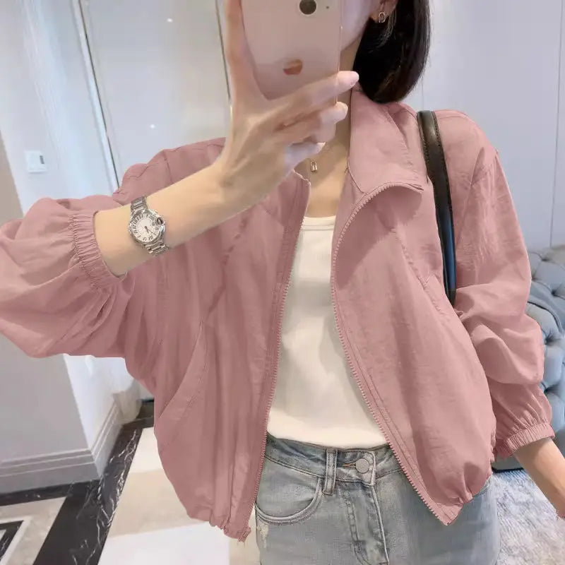 Sunscreen Clothes for Women Summer New Lazy Style French Casual and Fashionable Light and Breathable Sunscreen Clothes for Women