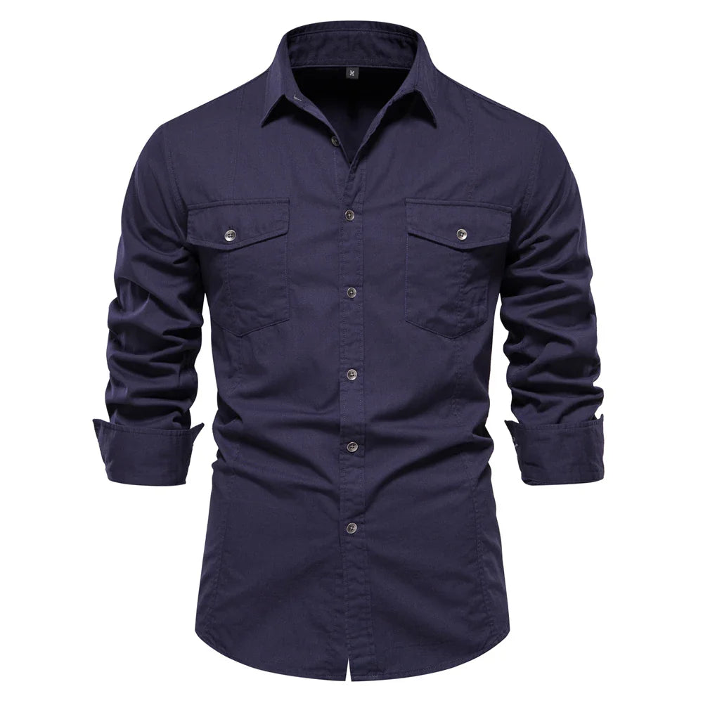 Men's Military Long Sleeved Shirt
