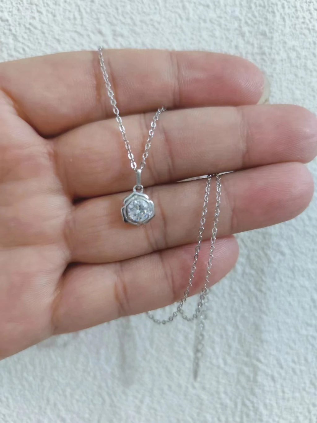 Jkeli Fashion 100% 925 Sterling Silver Necklace For Women 18K gold Plated 5A Zircon Pendant Necklace Real Money Fine Jewelry