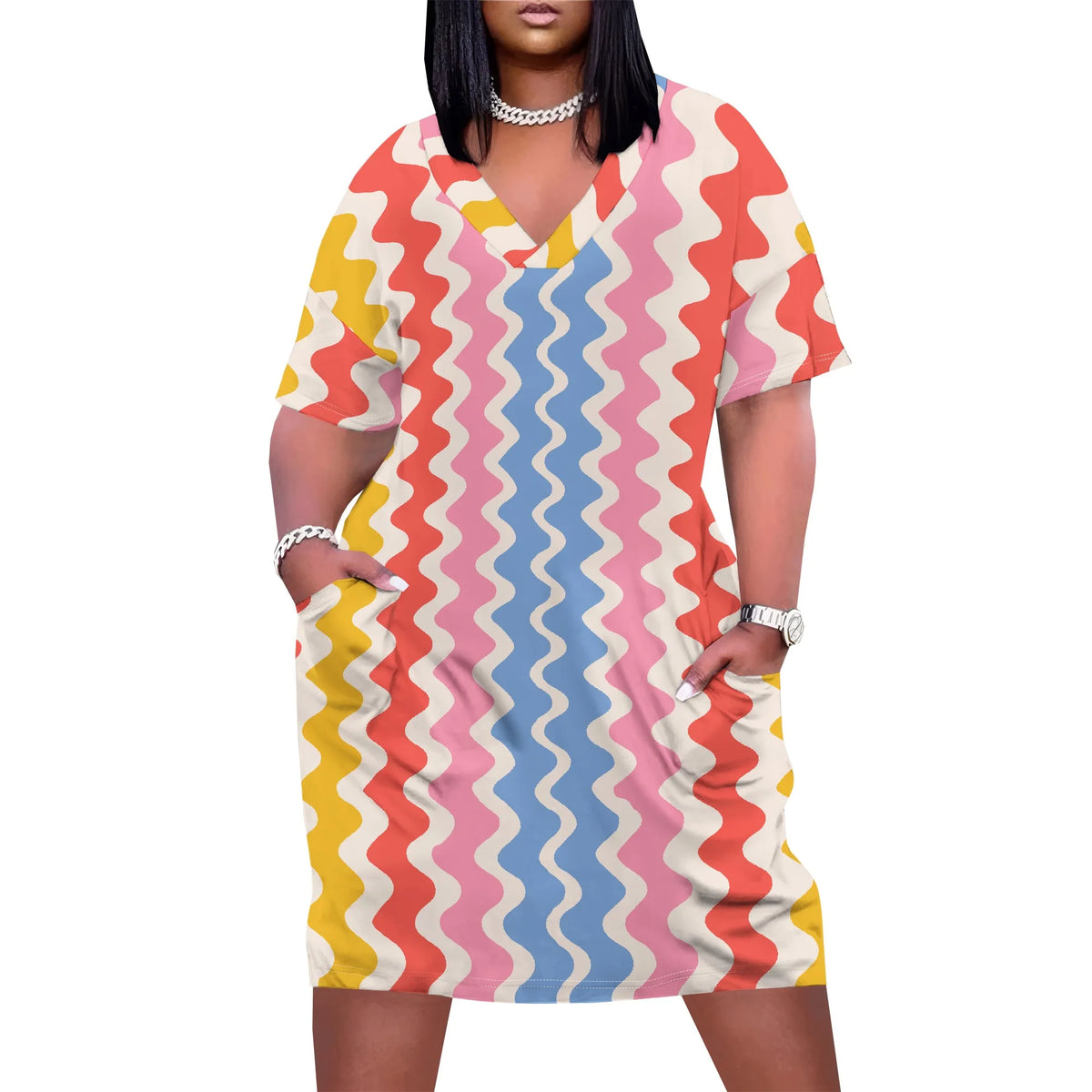 Plus Size Women's Casual Dress