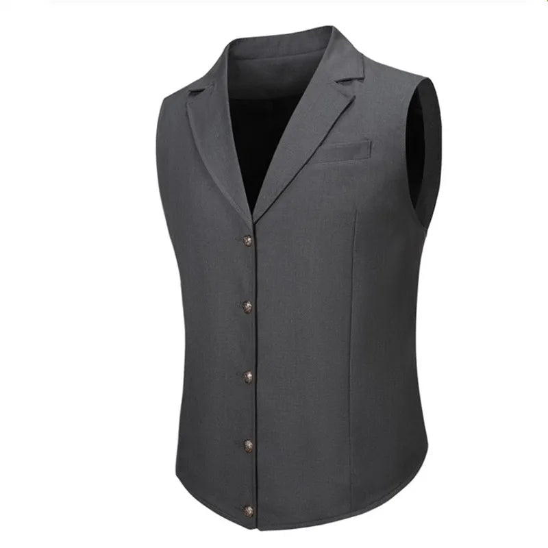 Vest Men Suit Business Vest Mens Casual Waistcoat Formal Suit Gilet Vest Slim England Style Waistcoat Men Wedding Clothing
