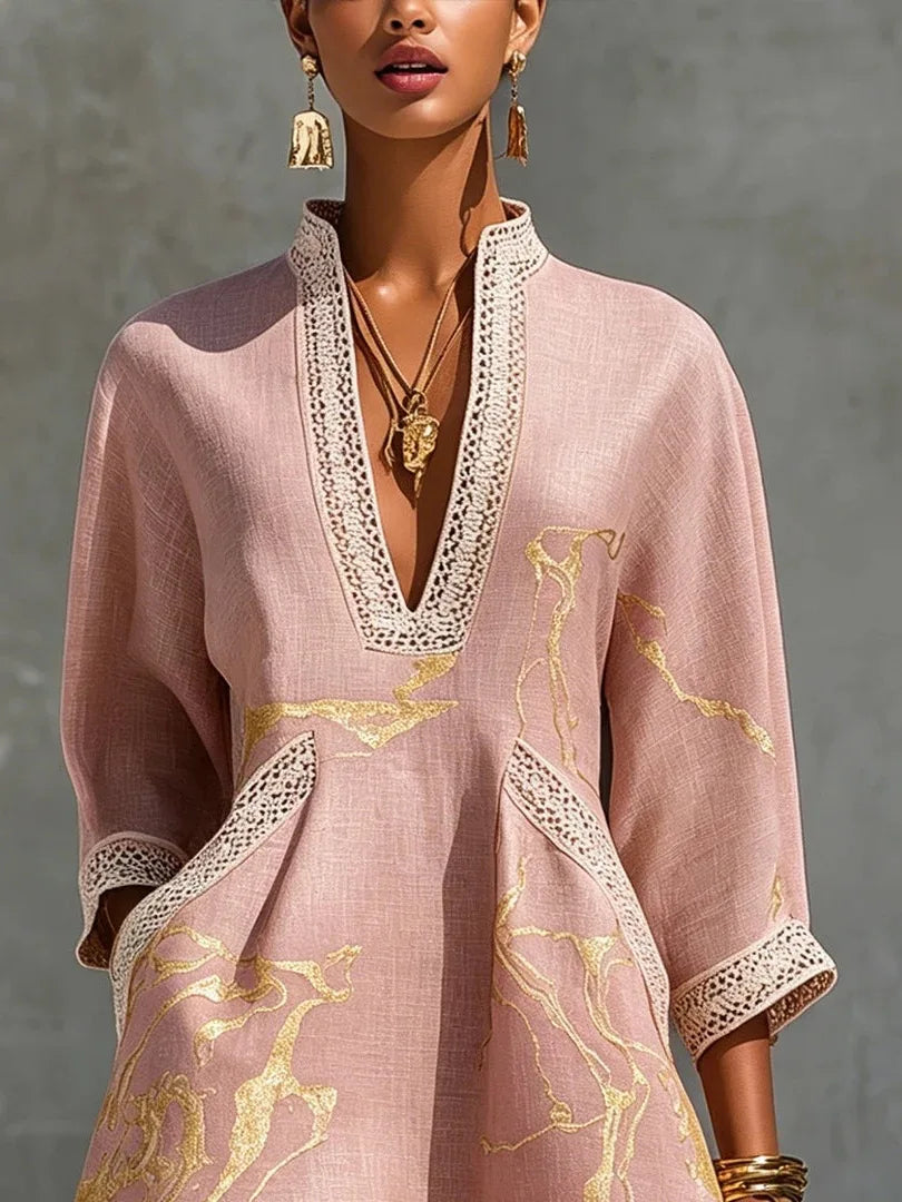 Women's Abstract Print Mini Dress