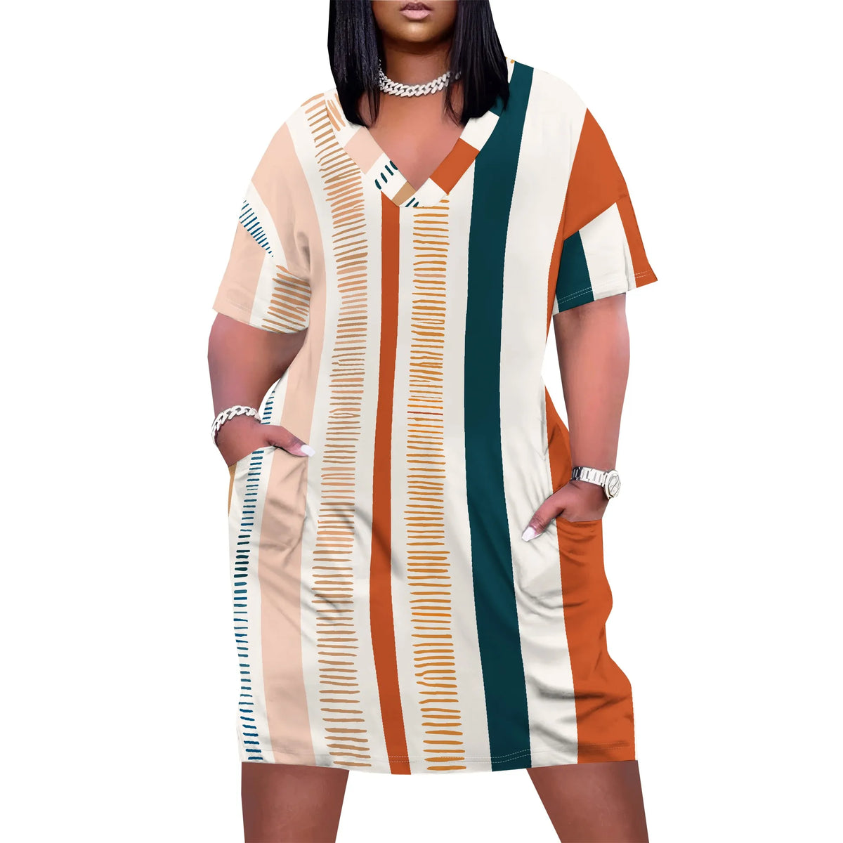 Plus Size Women's Casual Dress