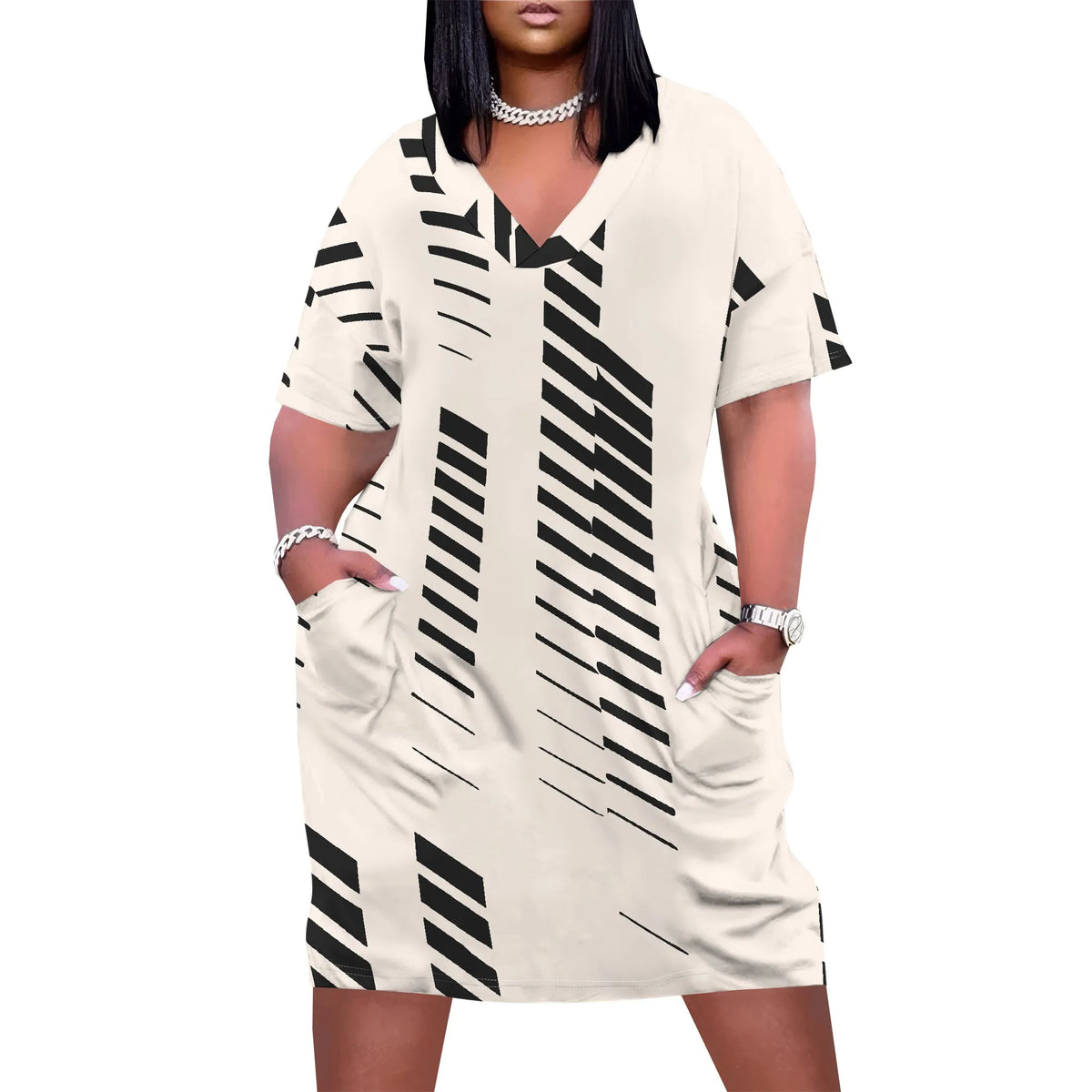 Plus Size Women's Casual Dress