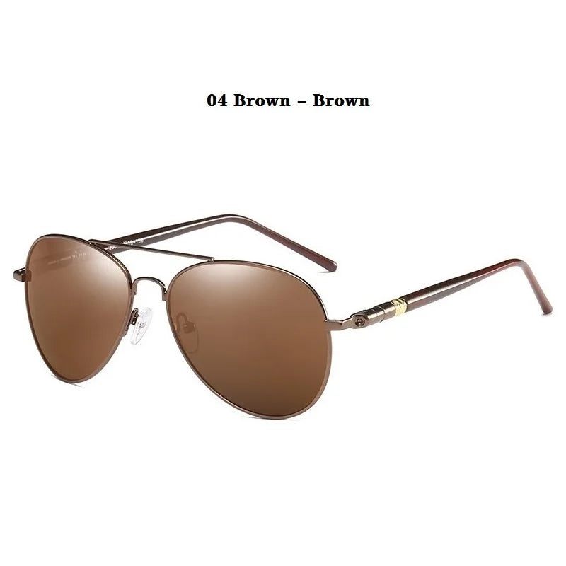 Classic Men And Women Polarized Sunglasses Fashion Metal Pilot Driving Fishing Sun Glasses Man Vintage Sunglass Eyeglasses