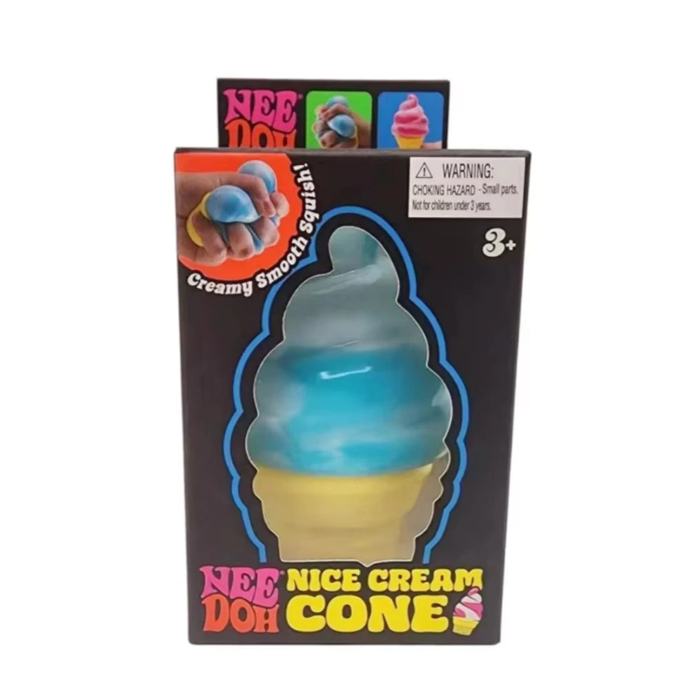 NeeDoh Squishy Toys Set – Pizza, Ice Cream, Gummy Bear, Jelly Squish & Cake Soft Sensory Stress Relief Fidget Toy