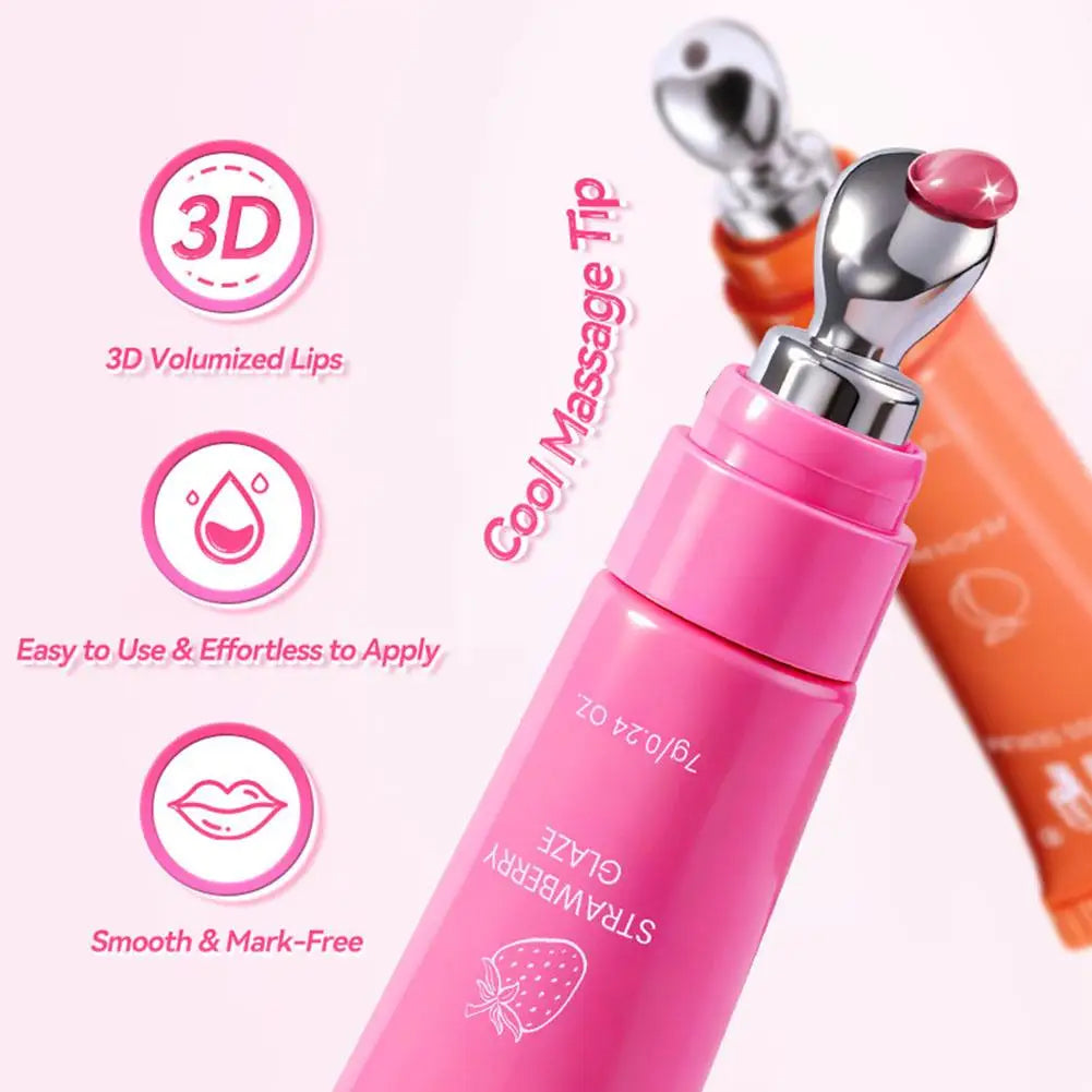 Fruit-flavored Enhancing Complexion Lip Serum, Hydrates and Moisturizes, Lip Glaze Cosmetics Make Up Convenient for Daily Use