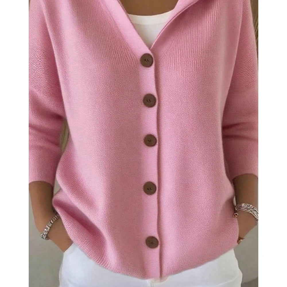 Women's Hooded Knit Cardigan