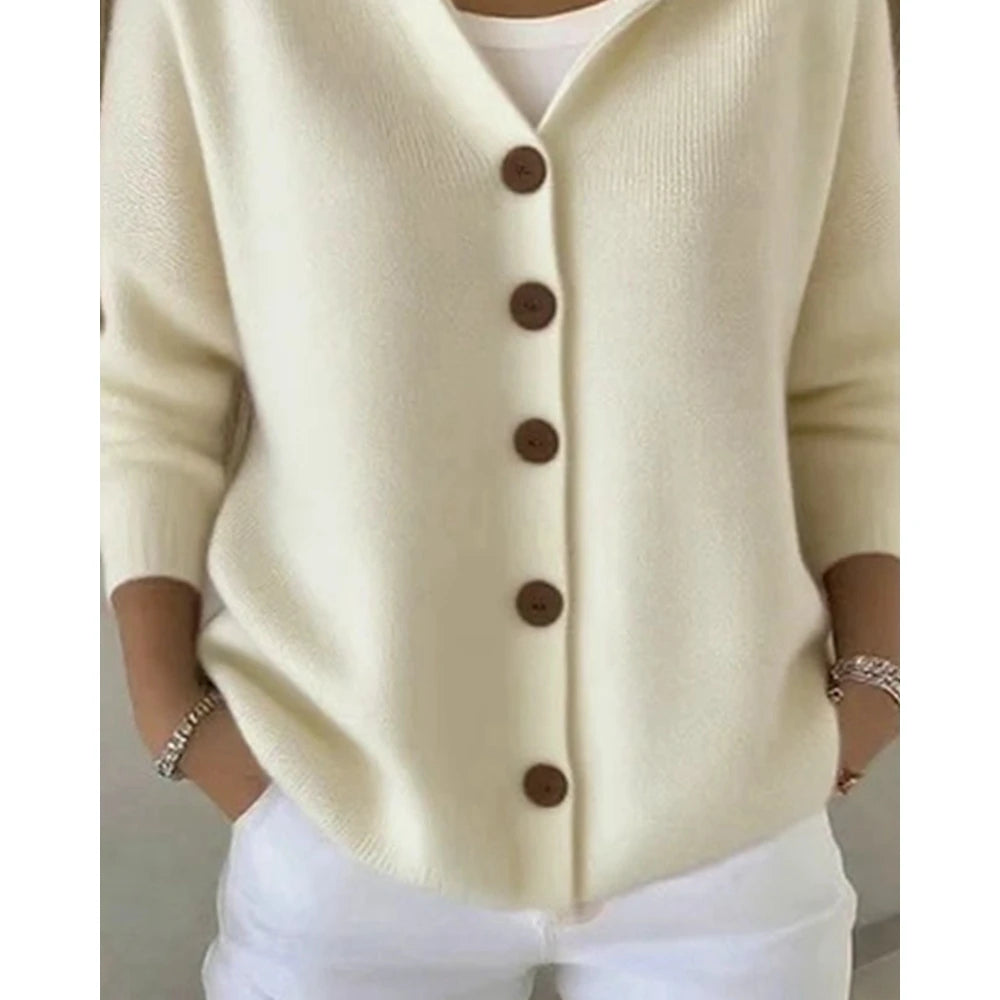 Women's Hooded Knit Cardigan