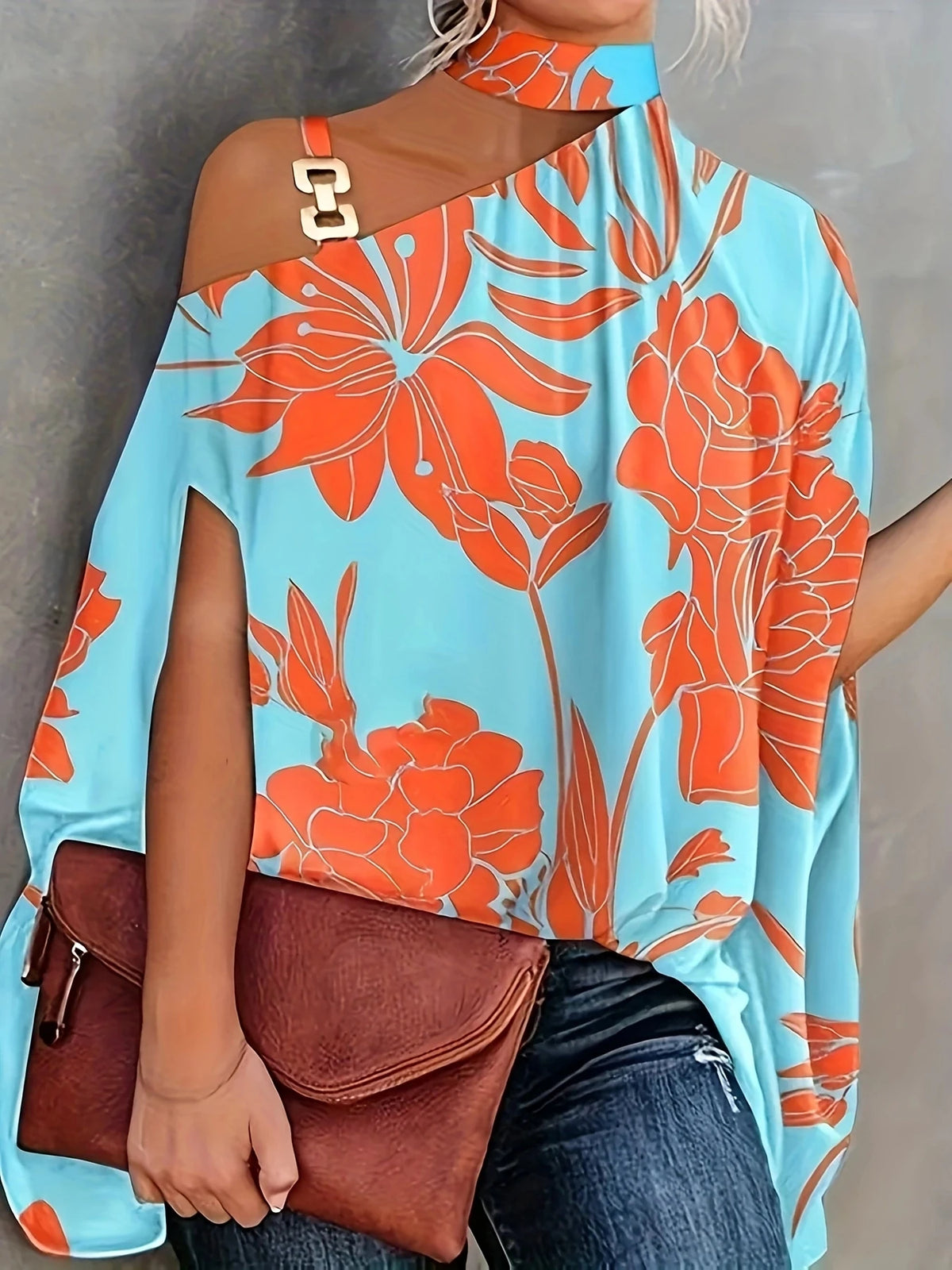 Women's Plus-Size Floral Blouse