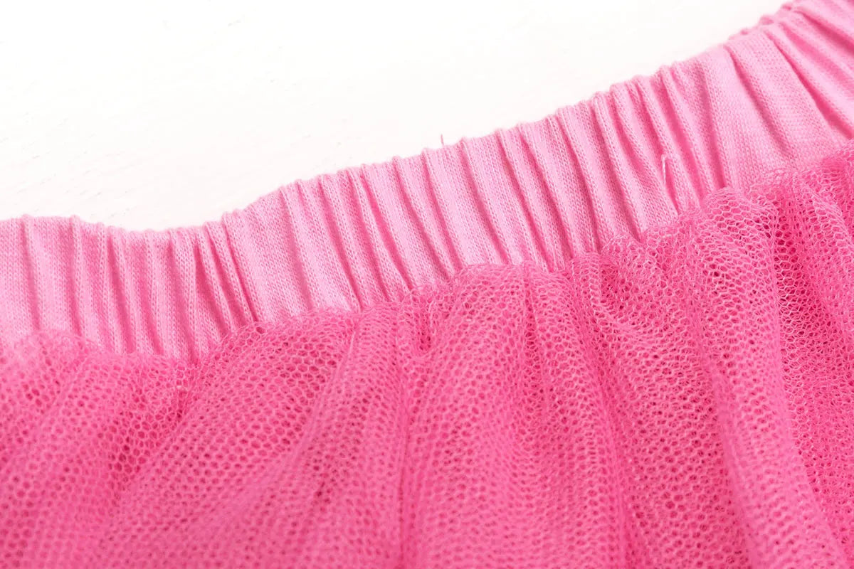 0-6Year Baby Girl Clothing Dance Skirts Solid Gauze Children Kids Mini Casual Tutu Skirts
