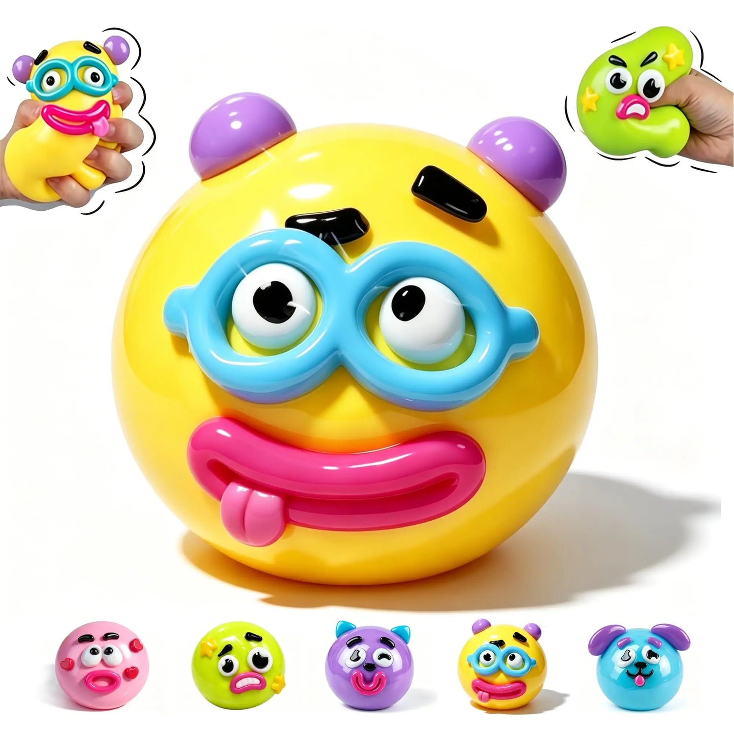 The new 2026 Smushers Squishy, Squishy exchanges dog face toys, slowly rises the foldable toys and relaxes the senses.
