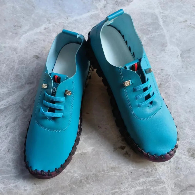 Women Sneakers 2026 New Designer Shoes Loafers Soft-soled Roman Breathable Outdoor Women Retro Big Size Single Shoes for Women