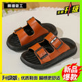 New Boys Summer Sandals Toddler Slide Beach Shoes Fashion Sports Sandals Non Slip Durable Leather Lightweight Casual Sandals