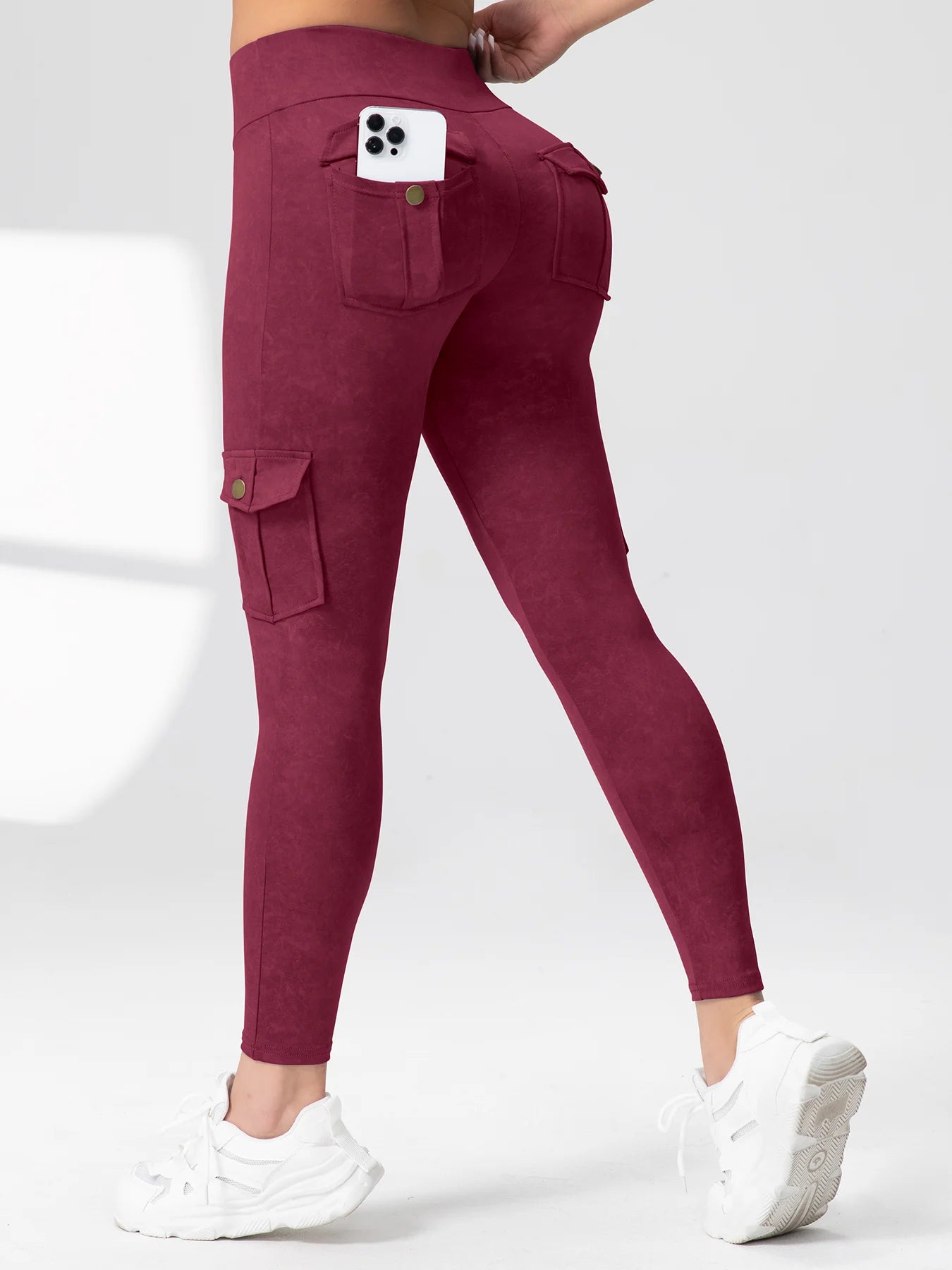1/2/3 Pcs Seamless Yoga Cargo Leggings With Pocket Women Fashion Hip Lifting Sport Pants High Waist Fitness Elastic Slim Tight