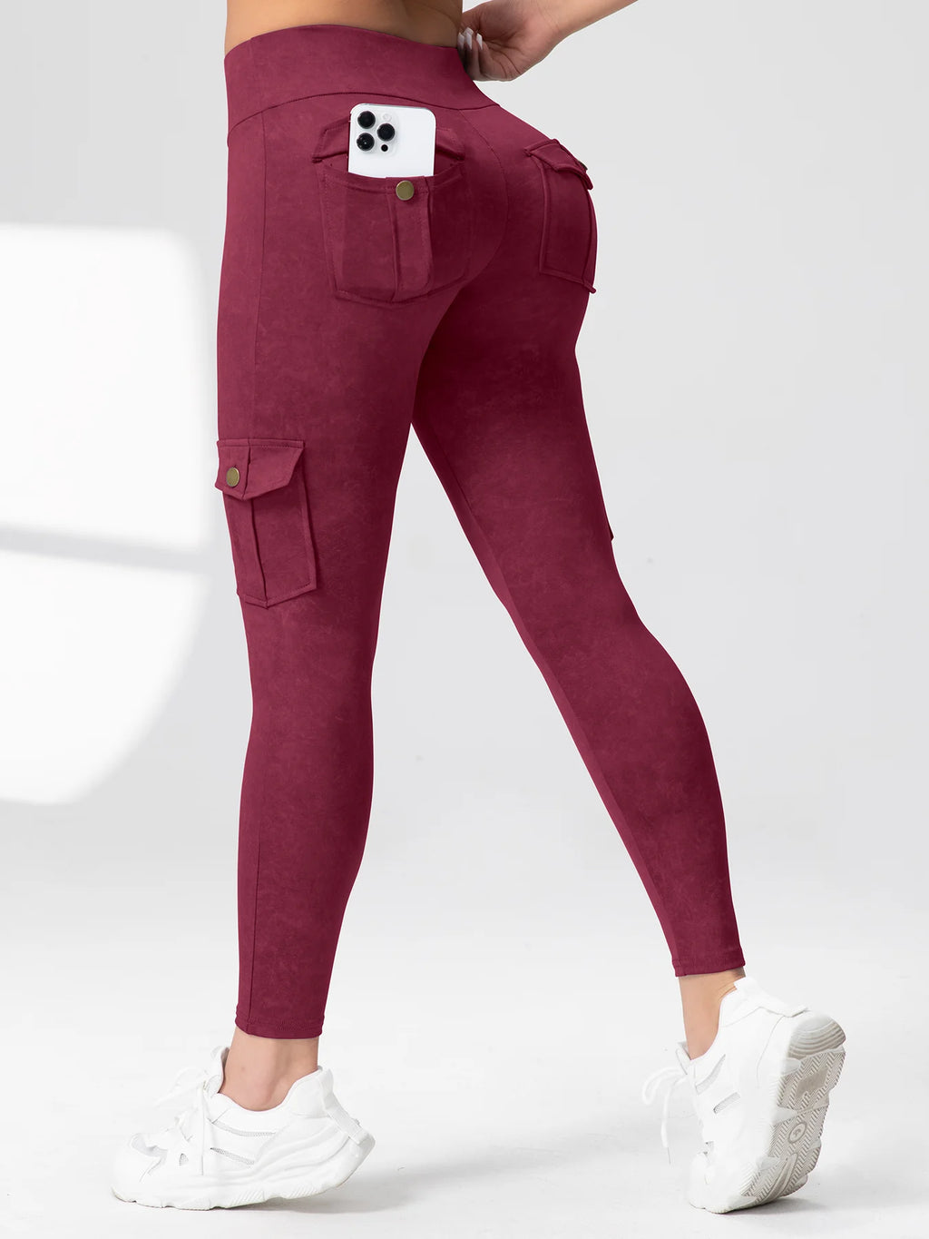 1/2/3 Pcs Seamless Yoga Cargo Leggings With Pocket Women Fashion Hip Lifting Sport Pants High Waist Fitness Elastic Slim Tight