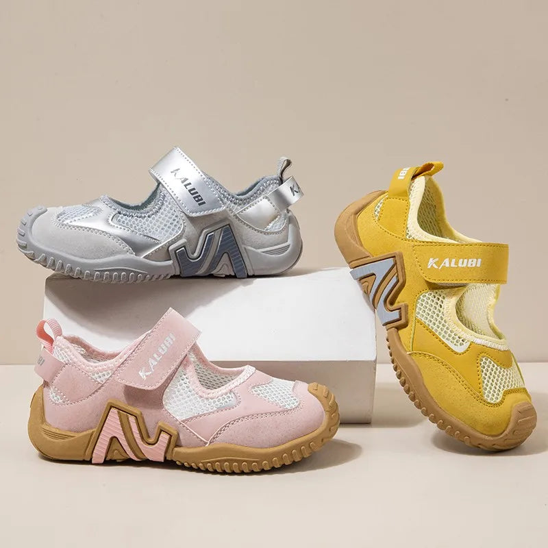 Summer 2026 Boys And Girls Casual Sports Shoes Breathable Outdoor Non-Slip Soft Soled Children's Shoes for Active Kids 26-37