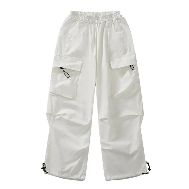 Girls Sports Cargo Pants Kids Fashion Straight Baggy Trousers Children Streetwear Sweatpants Teenager Vintage Casual Pants
