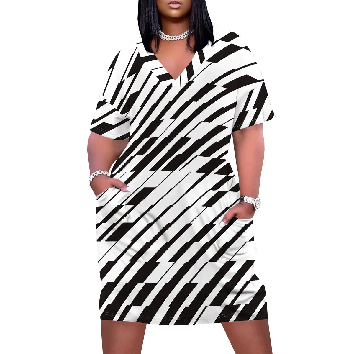 Plus Size Women's Casual Dress