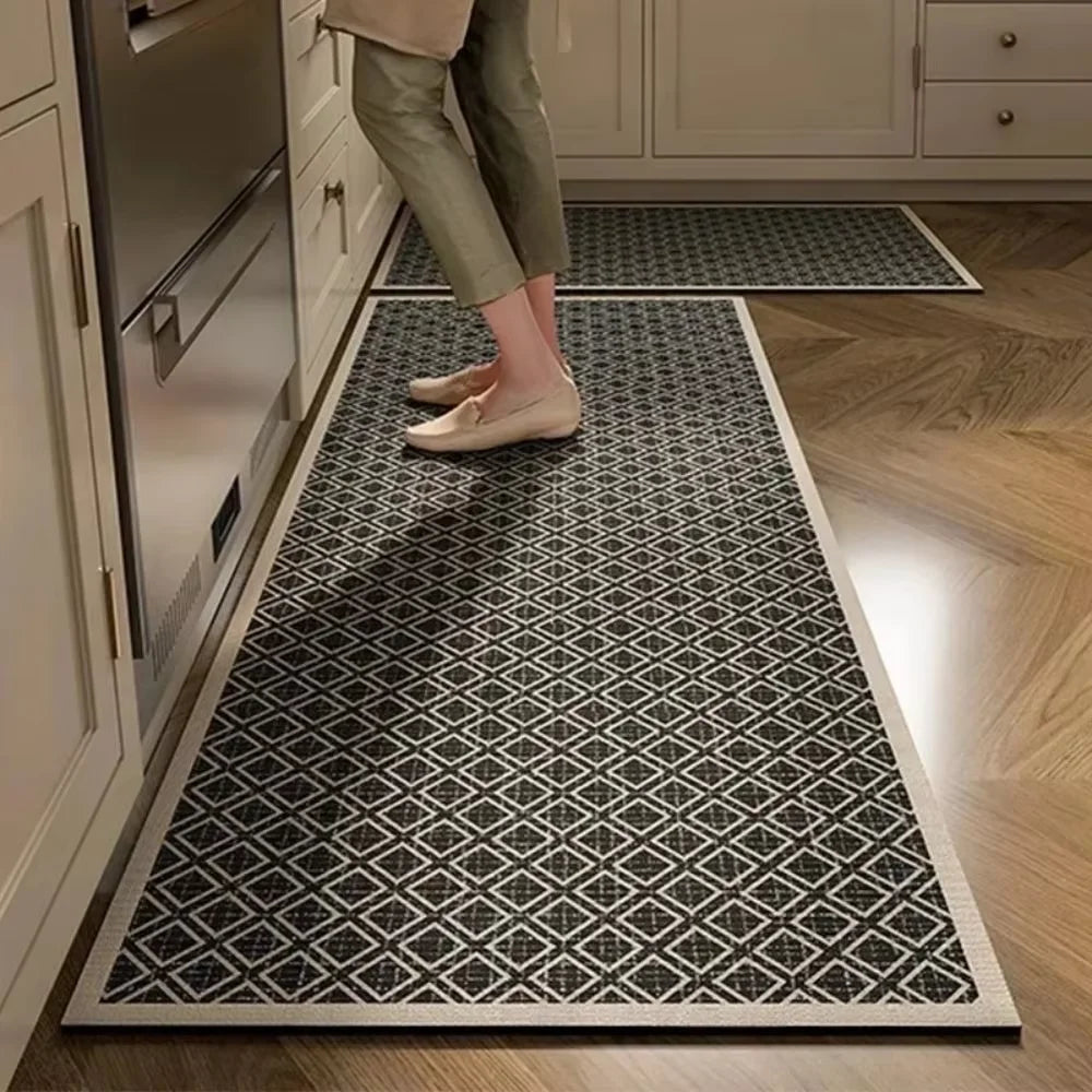 VIKAM Simple Kitchen Floor Mat, Home Water-Absorbing And Oil-Absorbing Anti-Slip Foot Mat Diatomite Carpet Home Decoration