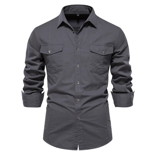 Men's Military Long Sleeved Shirt