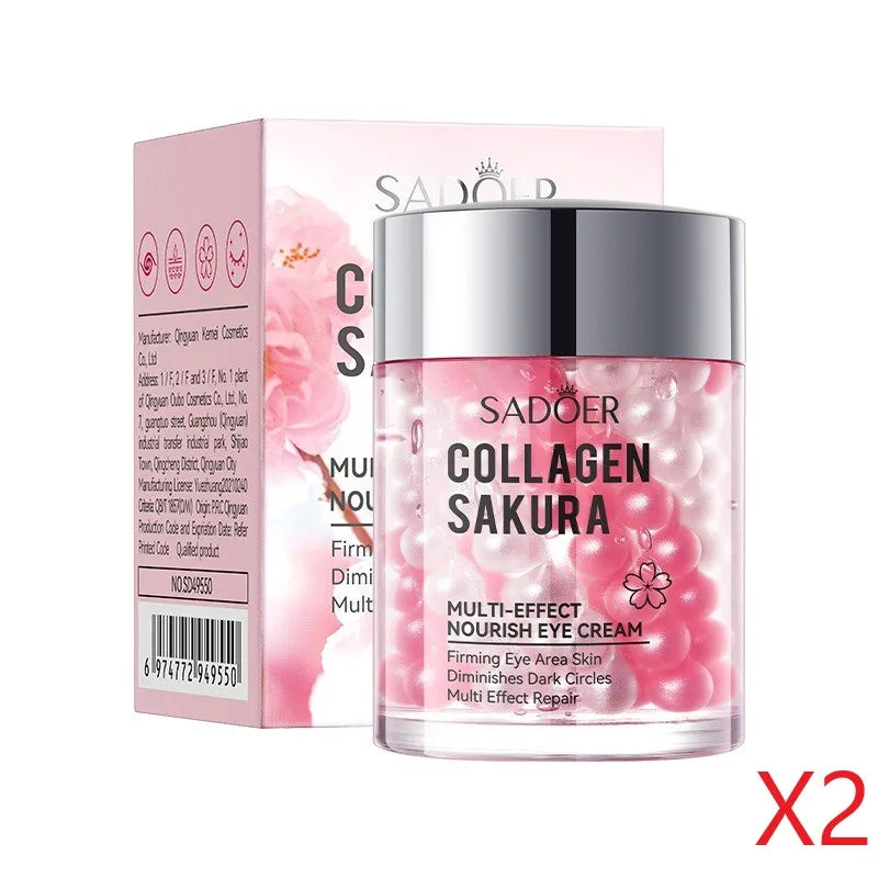 SADOER Sakura Collagen Eye Cream - In Stock Multi-Effect Nourishing Moisturizing Eye Care Wholesale Cross-Border Skincare