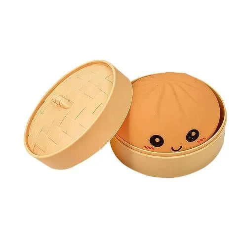 Simulation Dumpling Squishy Toys Pressure Ball Soft Slow Rebound Squishy Glitter Sensory Baozi Toy Anxiety Relief Birthday Gifts