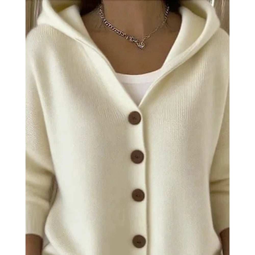 Women's Hooded Knit Cardigan