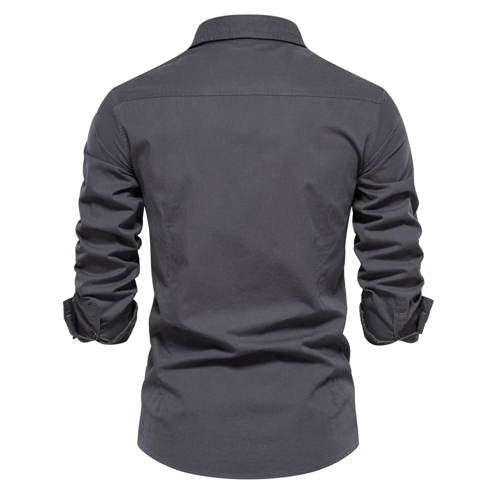 Men's Military Long Sleeved Shirt