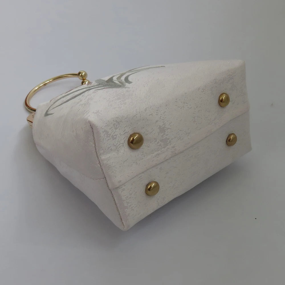Vintage Pure Handmade Bag Bags Embroidery Flowers Shell Lock Women Shoulder Crossbody Bag Chain Women's Handbags Purses